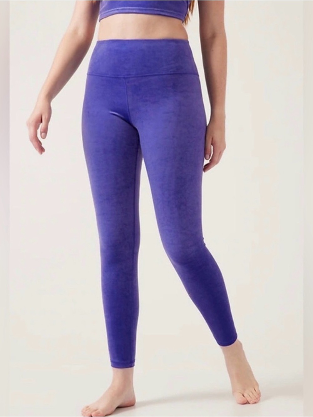 NWT Athleta Purple Elation Velvet Tight - Medium Tall